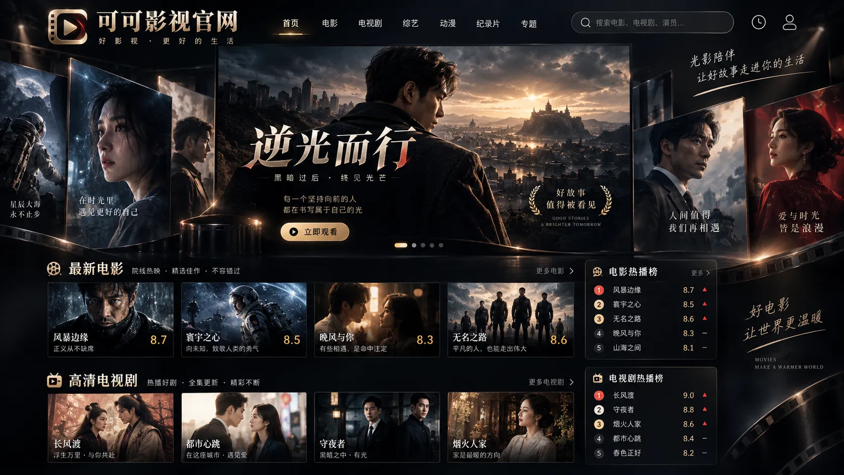 可可影视每日内容与创作灵感主视觉